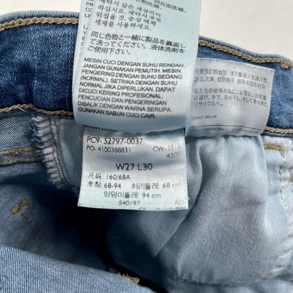 Levi’s Super Skinny 720 Premium Leather Patch - Picture 12 of 14